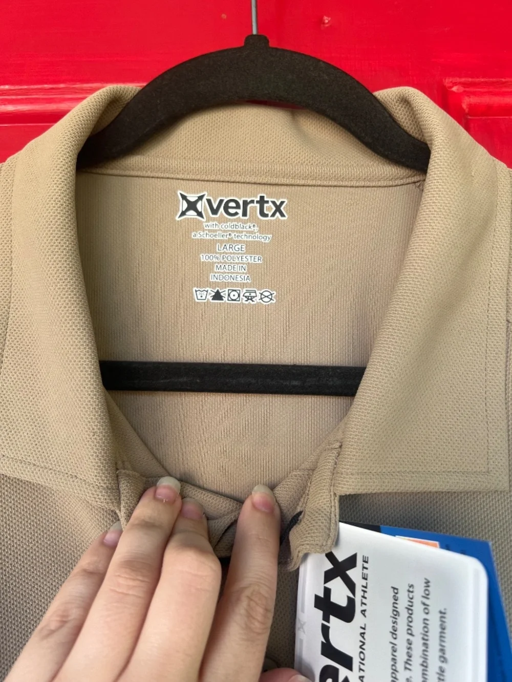 Vertx Men’s Large Operational Athlete Shirt Tan Short Sleeve Breathable Outdoors - Picture 7 of 7